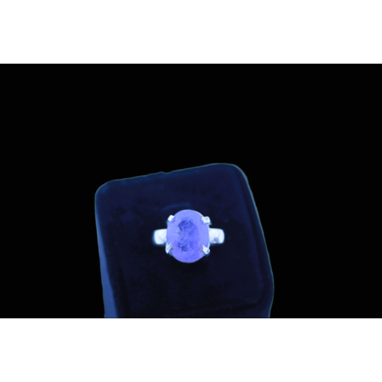 TANZANITE NATURAL STONE DESIGN SILVER RING