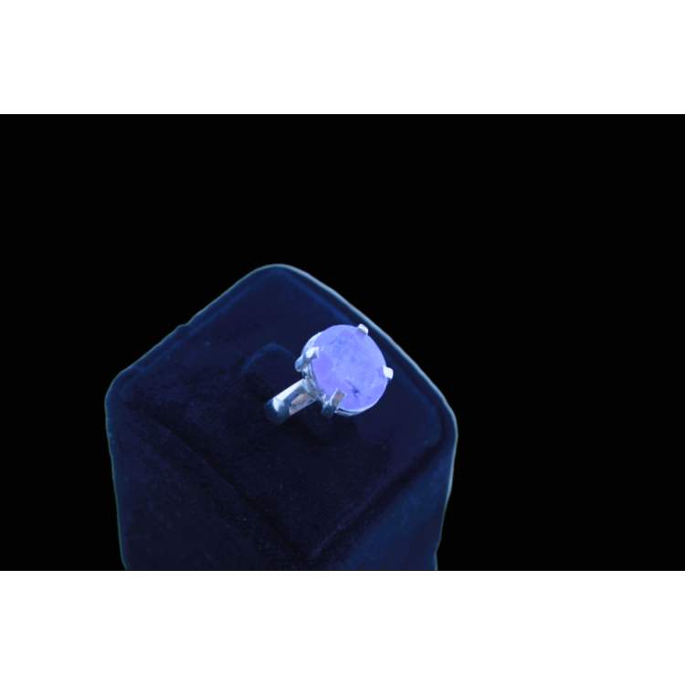 TANZANITE NATURAL STONE DESIGN SILVER RING