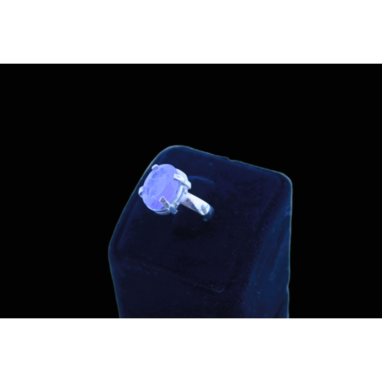 TANZANITE NATURAL STONE DESIGN SILVER RING